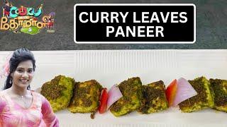 CURRY LEAVES PANEER | COOK WITH COMALI 5 RECIPE IN TAMIL | cook with comali todays episode recipe |