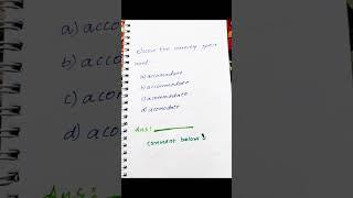 Choose the correctly spelt word #shorts #speltword #quiz #grammar