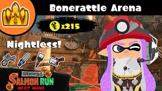 215 Eggs Nightless! Overfishing on Bonerattle Arena [Splatoon 3 Overfishing]