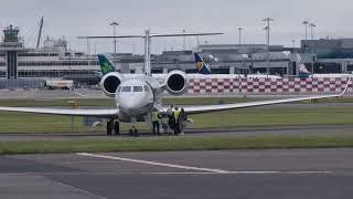 VIP passengers arrived at Dublin Airport Gulfstream G650ER Reg: M-WHIZ
