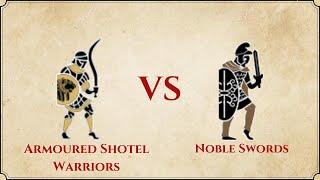 ROME II Total War : Armoured Shotel Warriors VS Noble Swords