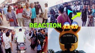 Diwali market reaction bunny helmet ||market mai ho gaya tagda hangama socha nahi tha asa hoga