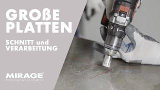 Tutorial Große Platten #3 -  Schnitt und Verarbeitung der großformatigen Fliesen