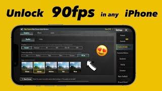 Unlock 90fps in Bgmi in any iPhone