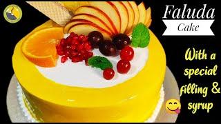 OMG! ഇതൊരു ഒന്നൊന്നര cake ആണ് മക്കളേ!!!| Faluda Cake Recipe |Cake recipe Malayalam|Fruit Cake|Ep388