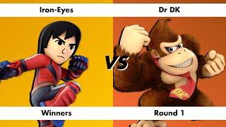 Late Night Chaos 8/11/24 Winners Round 1 Iron-Eyes (Mii Brawler) vs Dr DK (Donkey Kong)