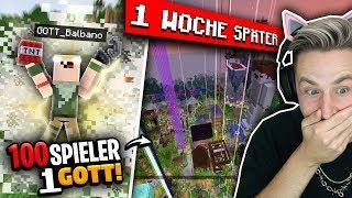 Ihr glaubt NIEMALS was 100 SPIELER in 1 Woche ERBAUT haben mit EINEM SPIELER IM GAMEMODE!!!