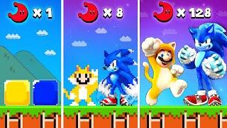 Super Mario Bros. but Every Moon Makes Cat Mario and Sonic Werehog MORE Realistic