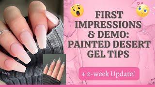 First Impressions & Demo // Painted Desert Quick Gel Tips // Application Demo + Comparisons