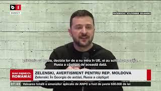 ZELENSKI, AVERTISMENT PENTRU REPUBLICA MOLDOVA_Știri B1TV_31 oct. 2024