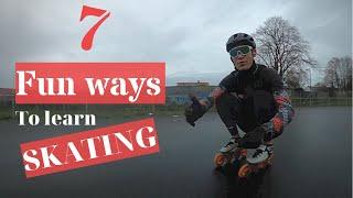 7 Fun ways to learn INLINE SKATING - Viktor Hald Thorup