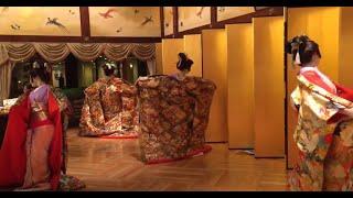 152 【拾い動画です】舞踊集団   日本舞踊ショ－ 掛下&打掛