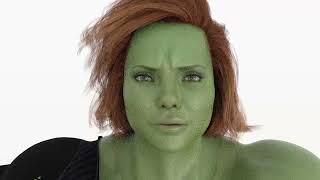 Elizabeth as She Hulk Transformation