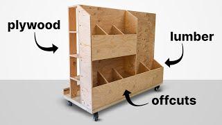 Building a Lumber Storage Cart for my shop