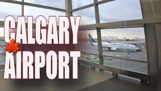 Calgary International Airport Virtual Walking Tour in the Morning, Alberta Canada 2022