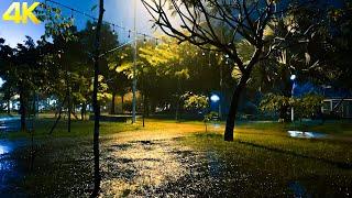 Say Goodbye to Stress with Soothing Night Rain in the SECRET GARDEN - Healing Sounds of Rain ASMR