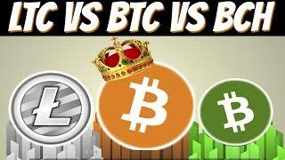 Bitcoin vs Litecoin vs Bitcoin Cash (Comparison)