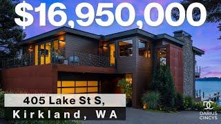 KIRKLAND WASHINGTON - Most Expensive House Listed - Waterfront Luxury Tour