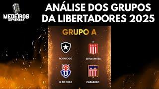 ANÁLISE DOS GRUPOS DA LIBERTADORES 2025 | BOTAFOGO É FAVORITO?