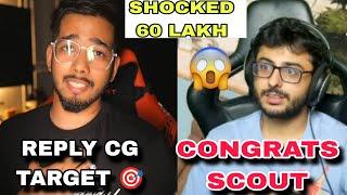 Carryminati Congrats Scout  Shock 60Lakh Scout Reply CG Target 