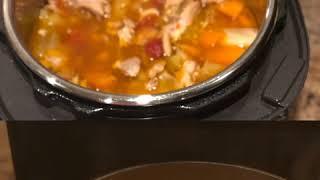 Chicken Soup 
with
Spanish Rice 
- Pampered Chef Quick Cooker