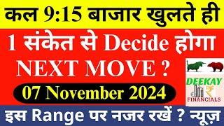 Nifty Prediction For Tomorrow | Tuesday 05 November 2024 Nifty Prediction Tomorrow Market Prediction