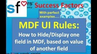 SAP SuccessFactors: Employee Central: MDF UI Rules