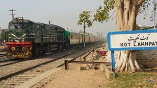 2 in 1 || General Electric Locomotive Accelerate With Train || Kot Lakhpat Railway Station, Lahore