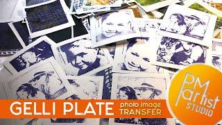 Image Transfer Gelli Plate Technique Laser to Plate