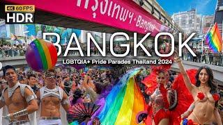  4K HDR | Bangkok Pride Parade 2024 ️‍ - The best Pride festivals in the world