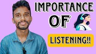 Importance of Listening In English  #englishspeaking