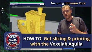 How to get slicing & printing with the Voxelab Aquila 3D Printer using Cura.