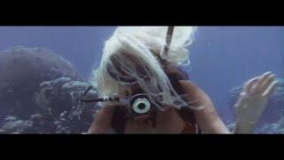Vintage Scuba Diving Blonde Scuba Girl Diving 1970s