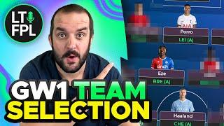 MY FPL TEAM SELECTION FOR GAMEWEEK 1  | Fantasy Premier League Tips 2024/25