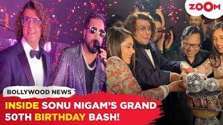 INSIDE Sonu Nigam’s GRAND 50th birthday party | Mika Singh, Jeetendra, Rahul Vaidya attend the bash