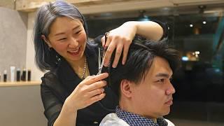 (ASMR) Best Barbering Experience of His Life Delivered by Skillful Japanese Female Barber in Tokyo