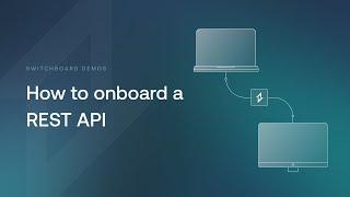 Onboarding a REST API via OpenAPI Specification