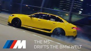 THE M5 DRIFTS THE BMW WELT