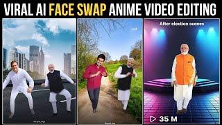 Viral Ai Cartoon Video Editing like Modi , Dhruv Rathee | Ai Face swap Video Generator