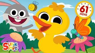 If I Were A Duck + More | Sweet and Simple Kids Songs for Spring! | Super Simple Songs