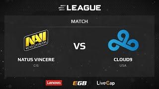 Na'Vi vs Cloud9, map 1 overpass, ELEAGUE Season 1