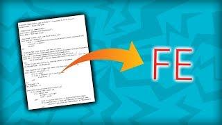 How to make scripts FE for Void Script Builder | Tutorial