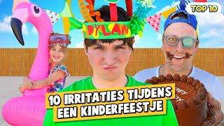 10 IRRITATIES TIJDENS EEN KINDERFEESTJE!