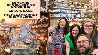Vintage Shopping At the Unicorn Estate Sale + The Flea Market with Friends | A Magical Experience
