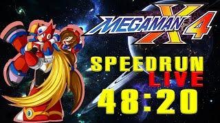  MEGA MAN X4 - ZERO Speed Run 100% in 48:20