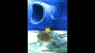 bloop vs charybdis°anger fish°blue whale°jellyfish #shorts #viralvideo #monster #music #the