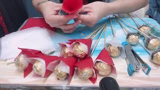 CHOCOLATE BOUQUET   FERRERO ROCHER  DIY GIFTS IDEA