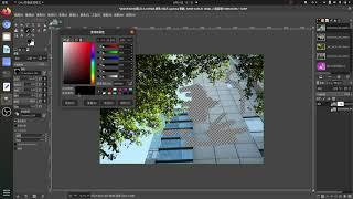 基礎圖像編輯：圖像基模知識：gimp：遮覃、色相、彩度、度量