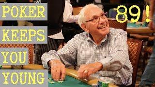 89 Year Old Poker Player Vincent Boudreau at the World Series of Poker
