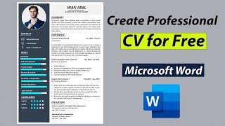 Create Professional CV for Job | Resume Kaise Banaye | CV for Free | Urdu Hindi